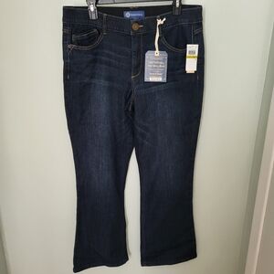 Democracy Women‎ 14 Petite 14P Ab Solution Itty Bitty Boot Jean High Waist